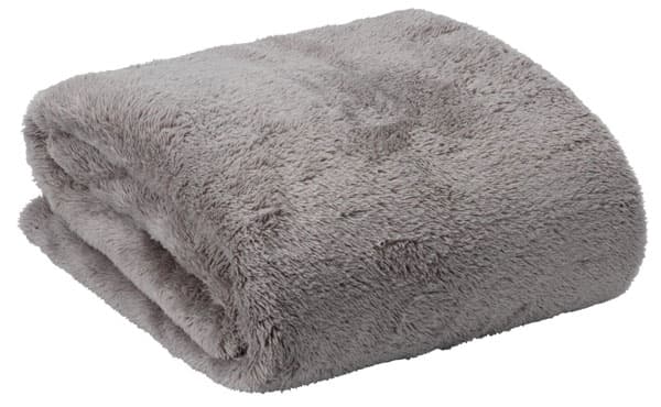 Ćebe Kronus pliš. 140x200 siva