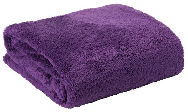 Ćebe Kronus pliš. 140x200 ljubičasta