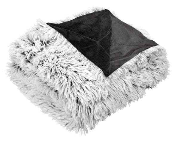 Ćebe Loto 135x195 vešt. krzno siva
