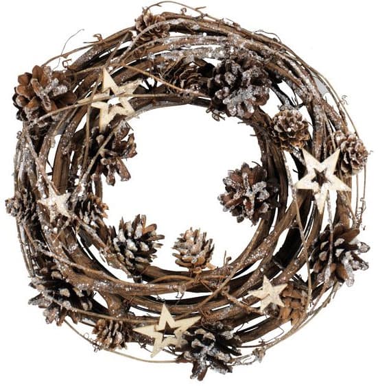 Novogodišnji venac od ratana Natur