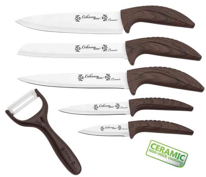 Set kuhinjskih noževa sa keramičkim premazom CL-36