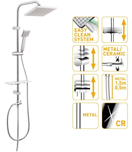 Usponski tuš Ferro Squerto Lux NP24