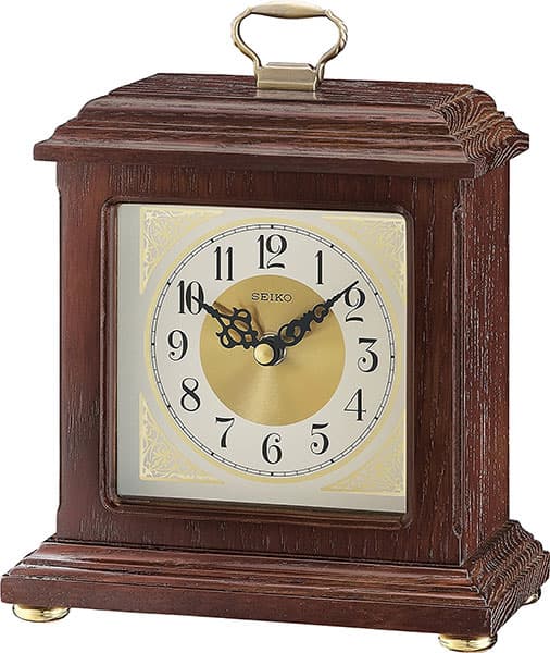Analogni drveni stoni sat Seiko QXG147B