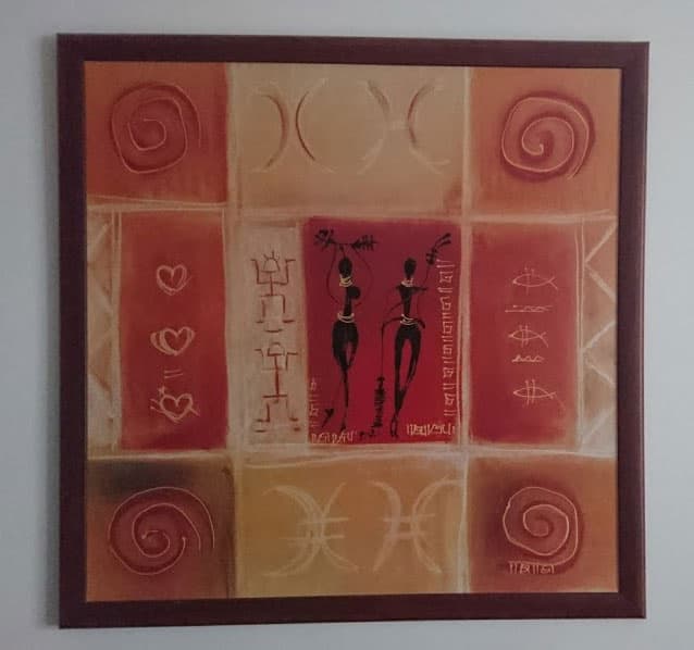 Slika u Drvenom Ramu - Nieno - Dalia - 69 x 69 cm