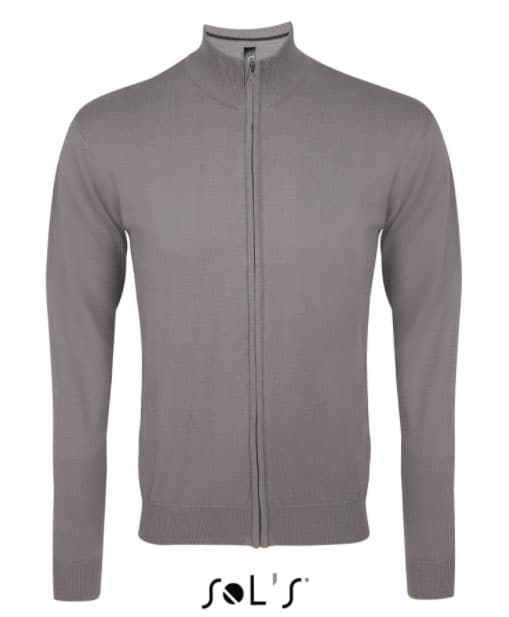 Sols Muški džemper sa rajsferšlusom Gordon Men Grey veličina 3XL 00548