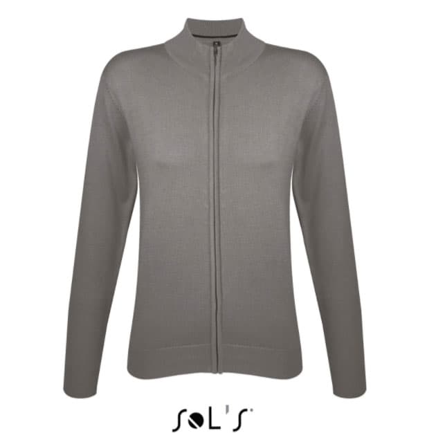 Sols Ženski džemper sa rajsferšlusom Gordon Women Grey veličina S 00550