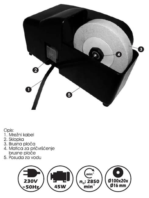 Kućni oštrač WMS45 72904500