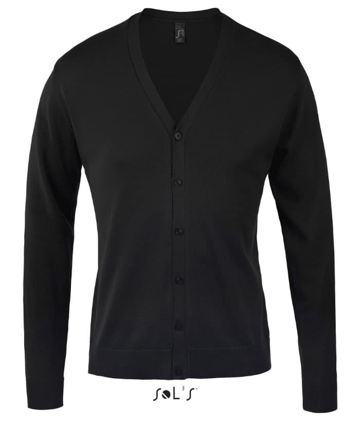 Muški džemper sa dugmićima Sols Golden Men Black veličina S 90011