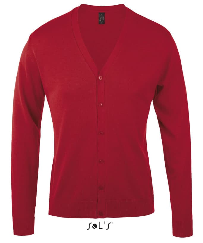 Muški džemper na kopčanje Sols Golden Men Red veličina XL 90011