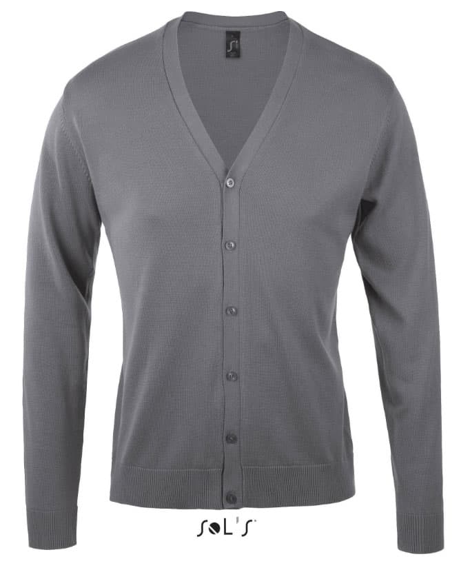 Sols Golden Men Klasičan muški džemper Grey veličina XL 90011