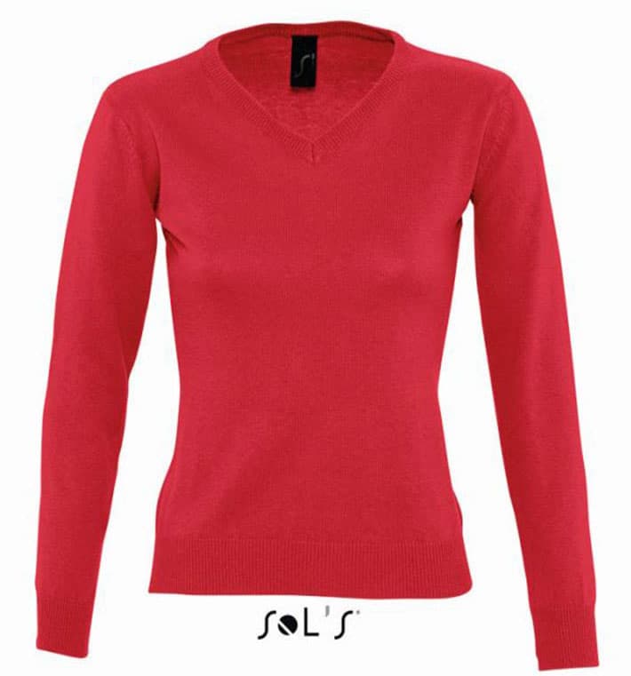 Sols Ženski pulover sa V izrezom Galaxy Women Red veličina XXL 90010