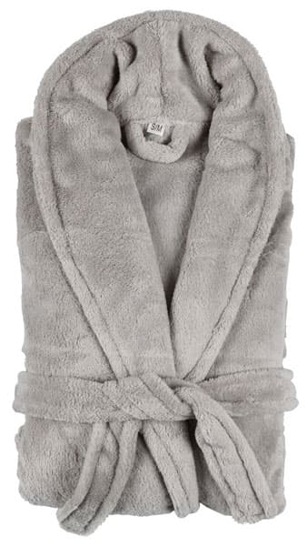 Bade mantil mikro Laves S/M svetlo siva