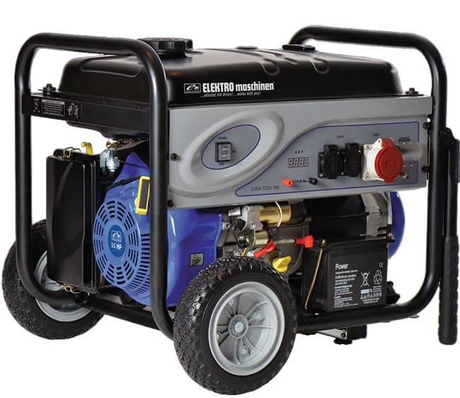 Benzinski agregat za struju sa trofaznom utičnicom Elektro Maschinen GSEm 7250 TBE