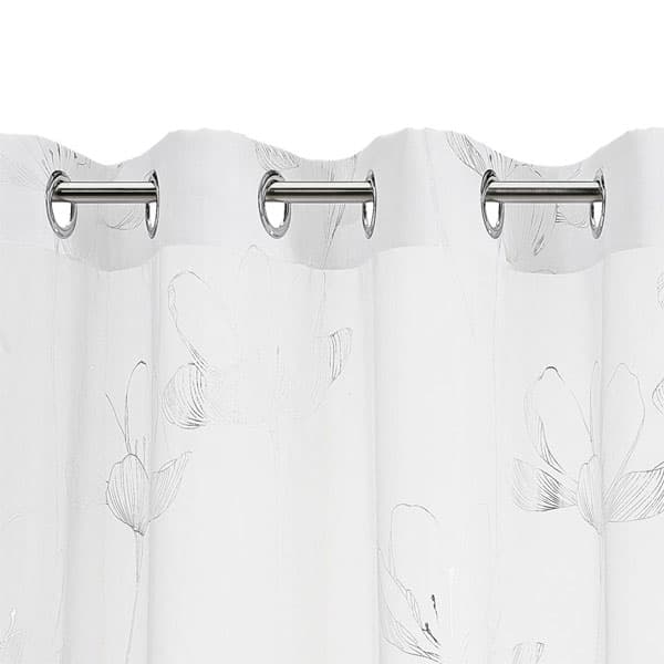 Zavesa Hanis 1x140x245cm srebrno-bela  