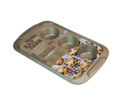 Texell modla za mafine i projice 6 rupa Gold Line TPGL-M183