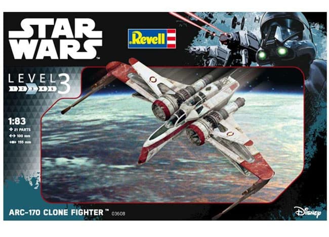 Revell maketa Star Wars letelice ARC-170 Fighter RV03608/030