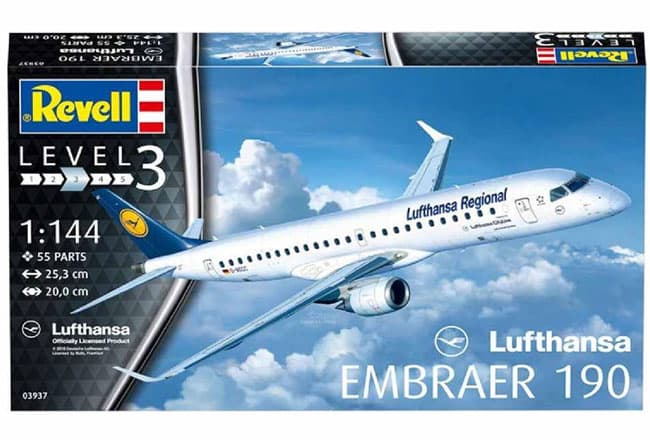 Revell maketa Avion Embraer 190 Lufthansa RV03937/090