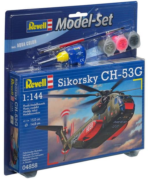 Revell maketa helikoptera sa priborom Model Set CH-53G Heavy Transport RV64858/5006