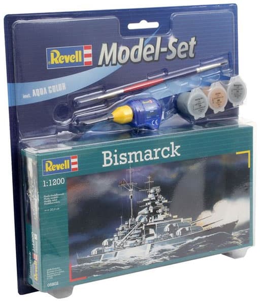 Revell maketa broda sa priborom Model Set Bismarck RV65802/5006