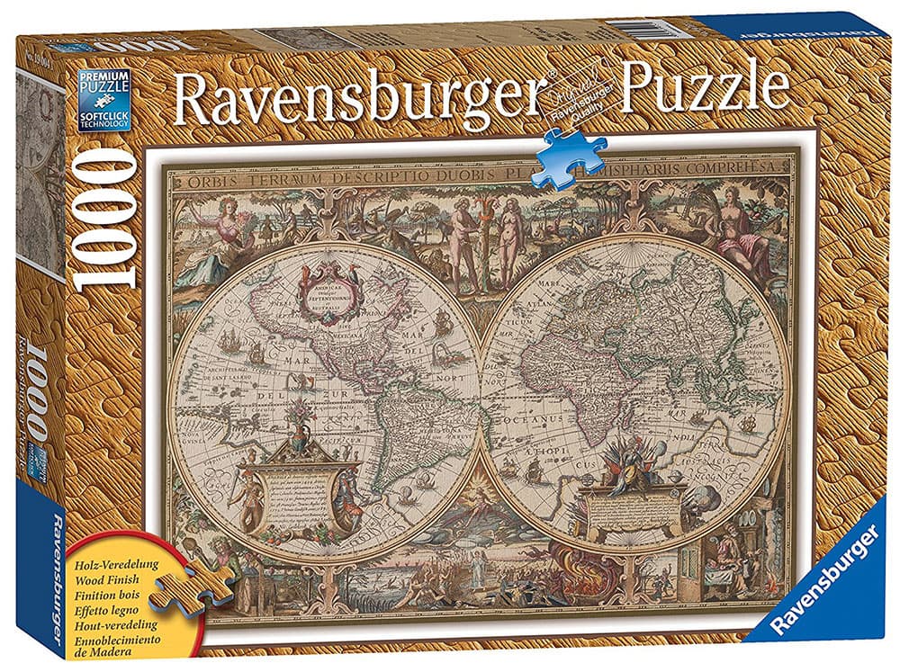 Ravensburger puzzle Antique World Map 1000 delova RA19004