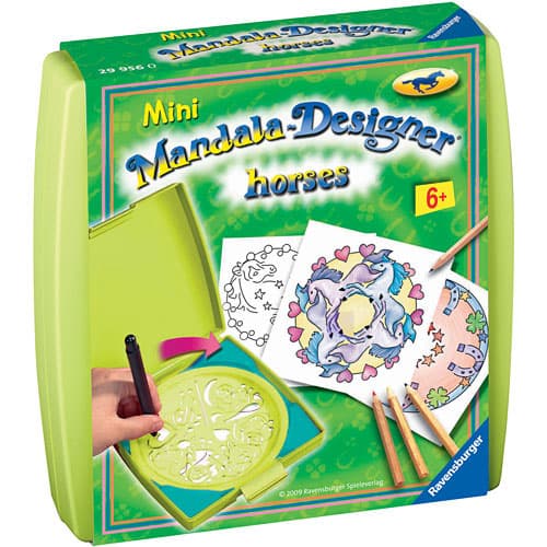 Ravensburger bojanka Mini Mandala dizajner - Konji RA29986