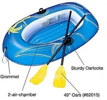 Bestway čamac sa veslima 61078