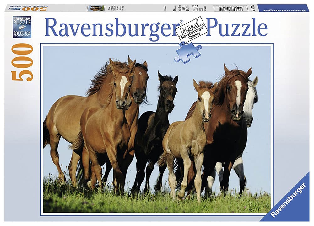 Ravensburger puzzle Životinje - Konji - Horde of horses 500 delova RA14717