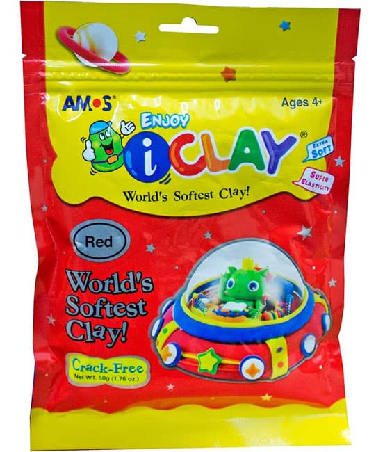 Amos Glina Crvena 50g IC0604