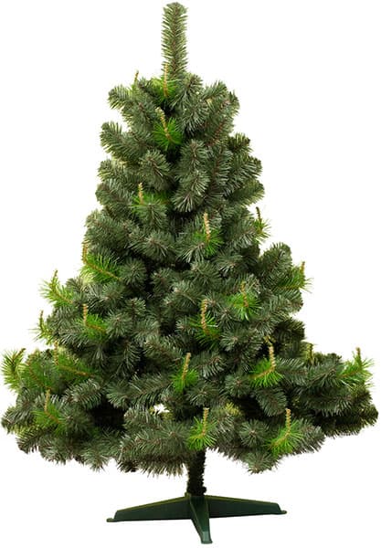 Široka novogodišnja jelka sa svetlim i tamnim zelenim grančicama Agder 220 cm