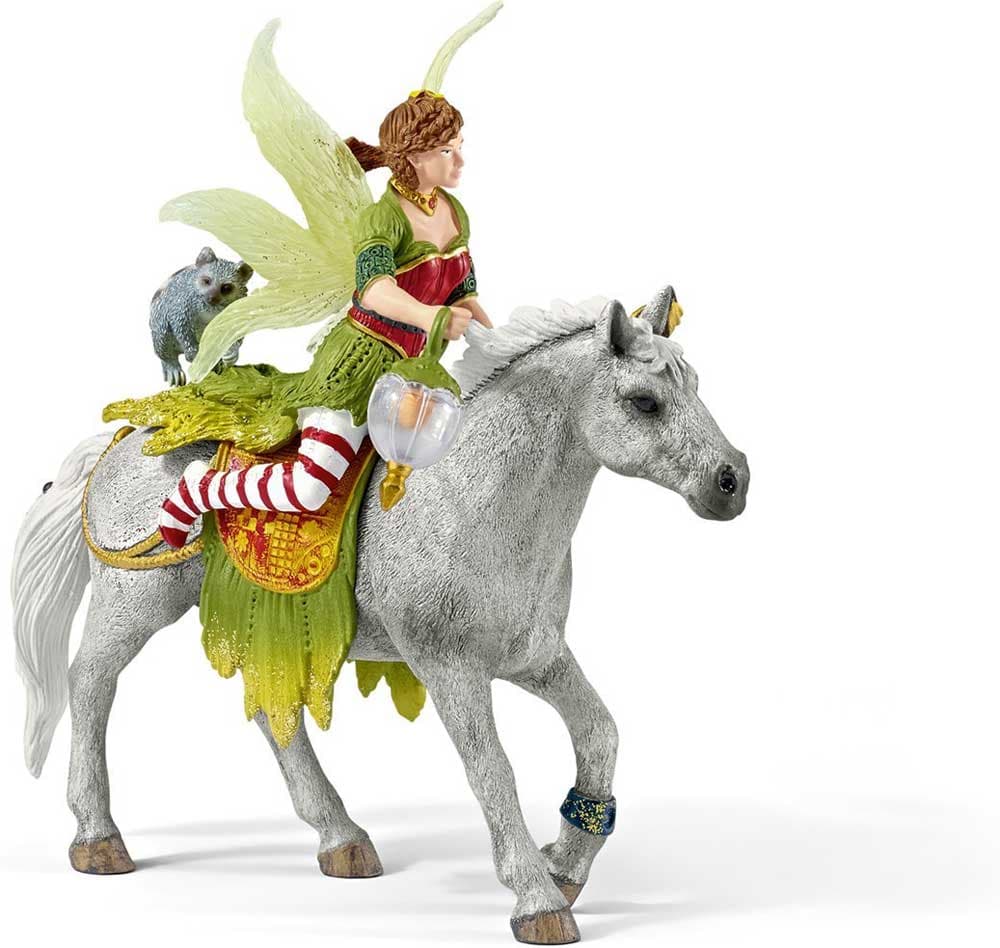 Schleich Figure Bayala - Vila Marvin u svečanoj odeći na konju 70517
