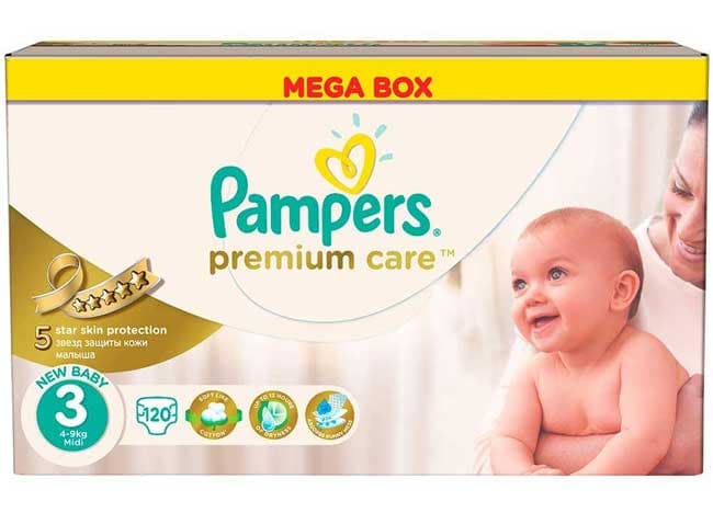 Pelene Pampers Premium Care MB 3 Midi 120 kom. 4108