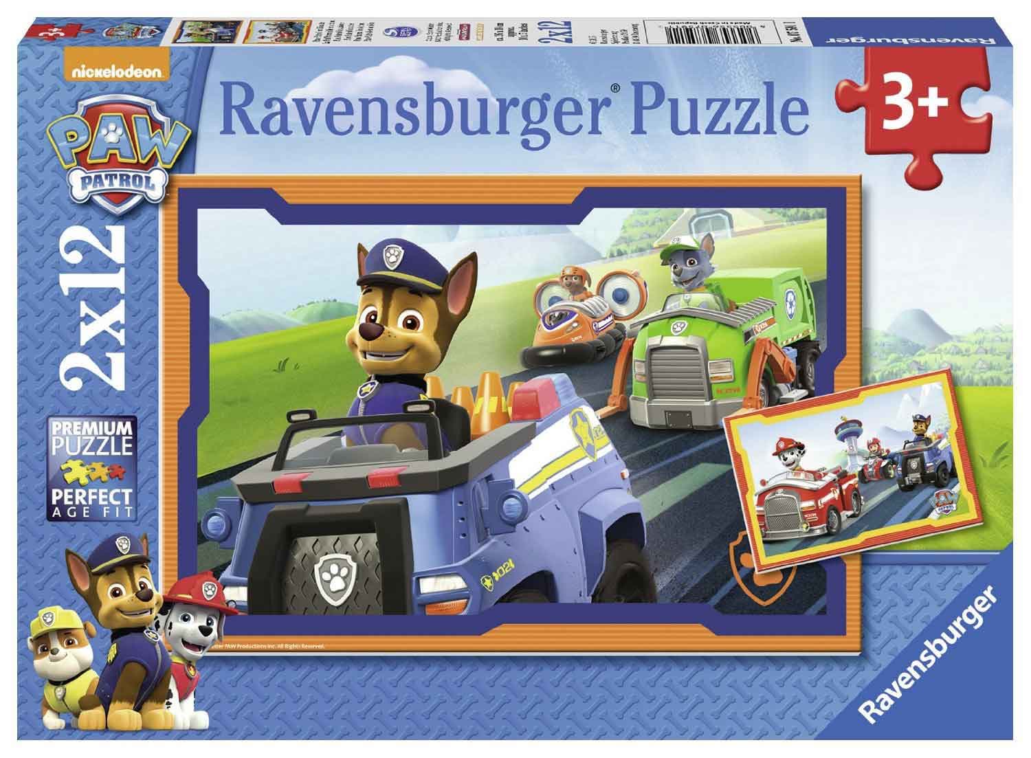Ravensburger puzzle  Dečije puzle - 2x12 - Paw Patrol - Paw Patrol u akciji  2x12 delova  RA07591