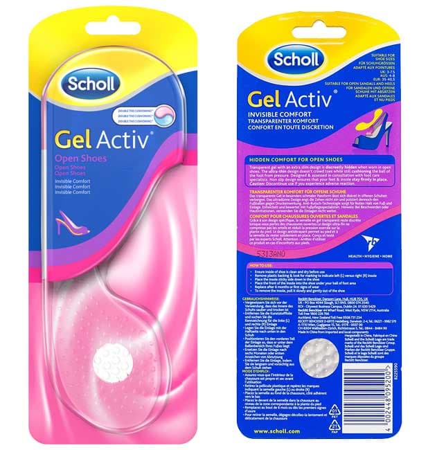 Scholl Gel Activ ulošci za obuću sa otvorenim prstima 410539