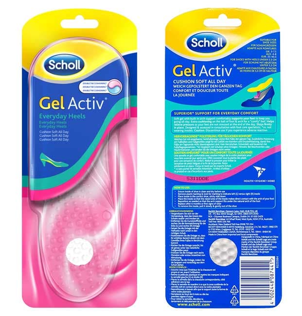 Scholl Gel Activ ulošci za obuću sa potpeticom za svaki dan 410541