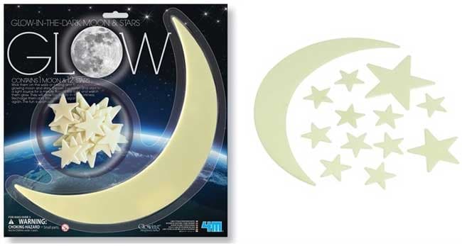 Mesec i zvezde koji svetle u mraku Fluo 32107