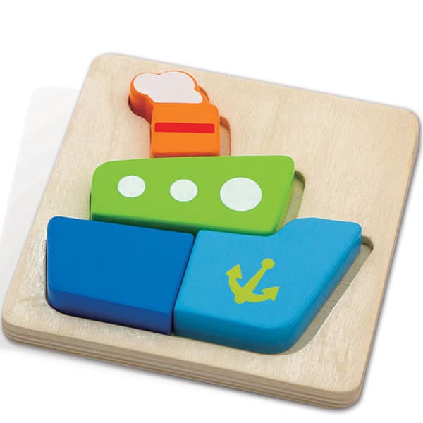 Viga drvena puzzla brod 50171 