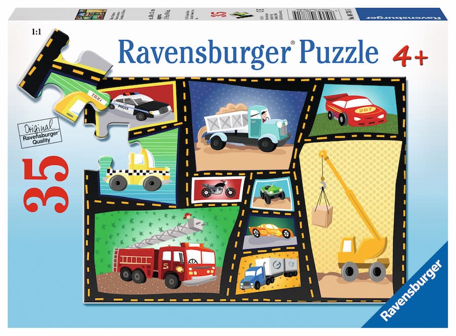 Ravensburger puzzle Dečije puzle - 35 - Tires and Engines   35 delova RA08781