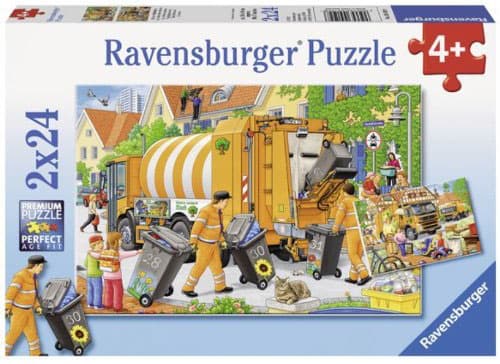 Ravensburger puzzle Dečije puzle - 2x24 - The Dustmen   2x24 delova RA09192
