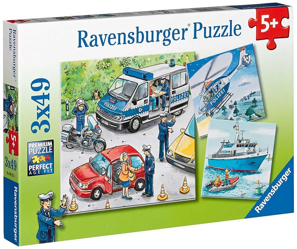 Ravensburger puzzle Dečije puzle - 3x49 - Police in Action   3x49 delova RA09221