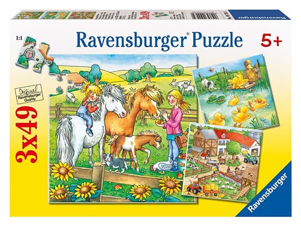 Ravensburger puzzle Dečije puzle - 3x49 - Životinje - Small Animals  3x49 delova RA09293