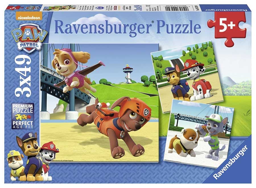 Ravensburger puzzle Dečije puzle - 3x49 - Paw Patrol - Tim na četiri šape  3x49 delova RA09239