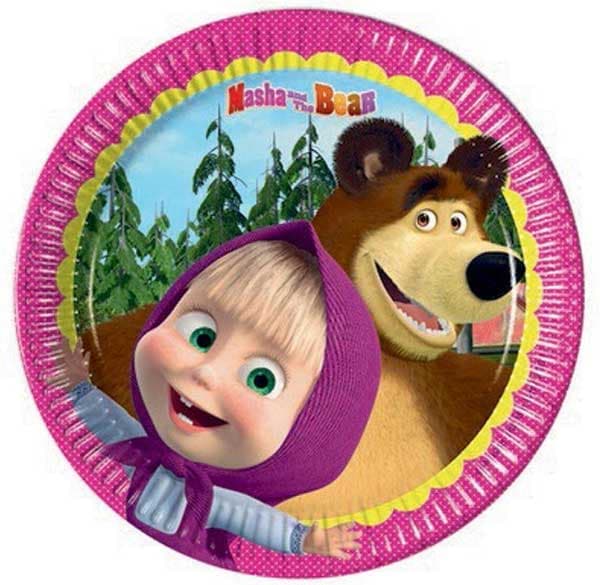 Party tanjirići Maša i medved PS86512