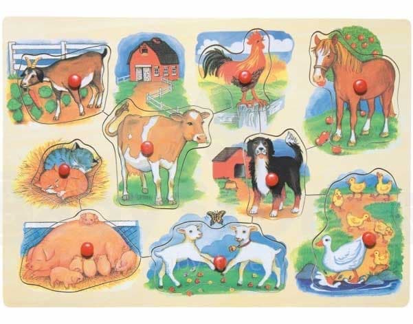 Woodyland Puzle uklapalica Farma životinja 90075