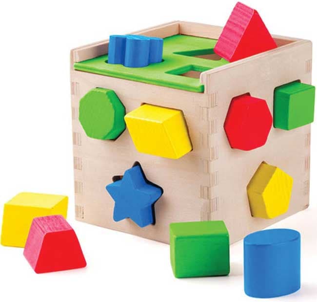 Woodyland Kocka sorter sa oblicima 91866