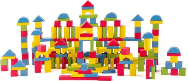 Woodyland Drvene kocke 200 komada 91869