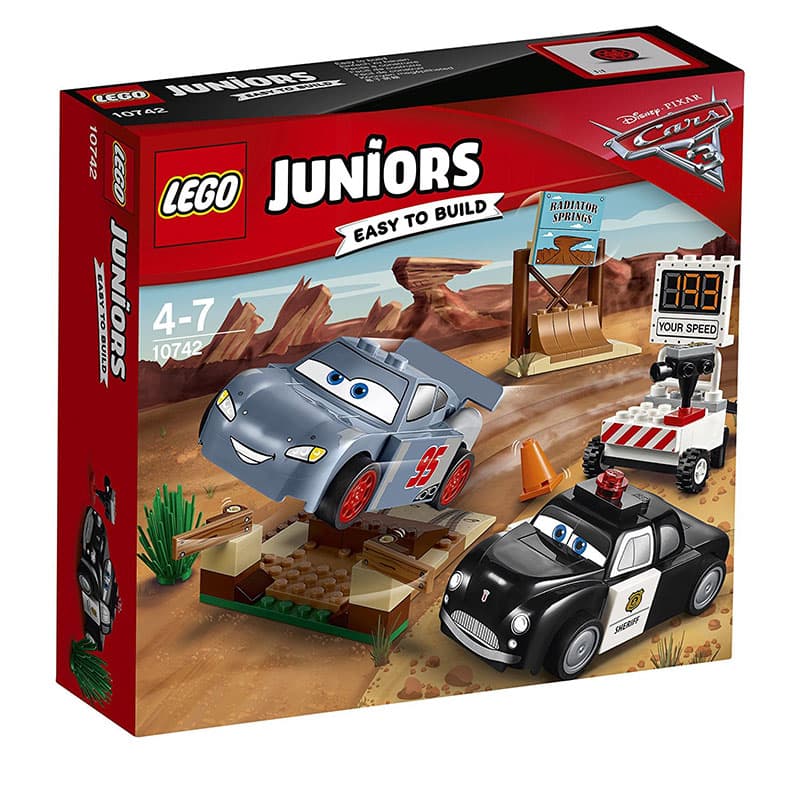 LEGO Juniors kocke Disney PIXAR Cars 3 - Willys Butte Speed Training - Vili Butov trening brzine   95 delova 10742