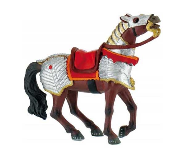 Bullyland Figurica Viteški Borbeni Konj 80767 F