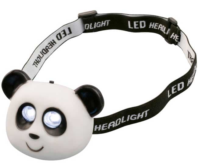 Dečija LED naglavna baterijska lampa sa trakom za glavu Panda HLP2P