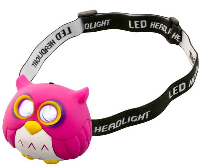 Dečija LED naglavna baterijska lampa sa trakom za glavu Sova HLP2O