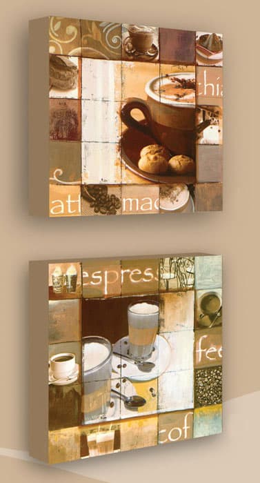 Coffee Puzzle 18x18 cm x 2